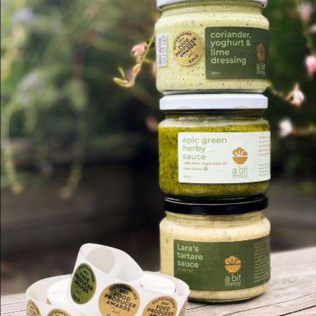 CRAZY GOOD CORIANDER YOGHURT & LIME DRESSING w/ jalapeno & garlic - 300ml