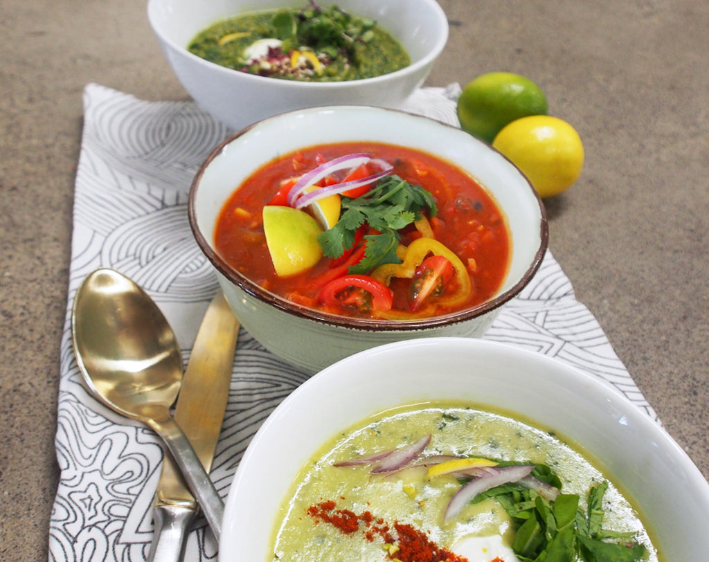 A Soup n' Broth Combo offering 4 x 1-liter seasonal soups, presenting a variety of delightful and nourishing options.