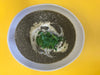 A bowl of vegan Gourmet Roasted Mushroom Soup with thyme and garlic, served as a rich and aromatic dish, showcasing the hearty and earthy flavors.